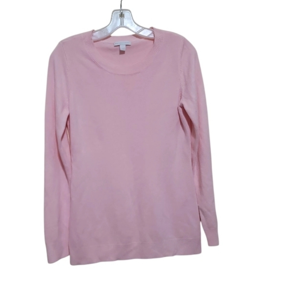 New York & Company Women Blush Pink Knit Longsleeve Sweater Size Medium